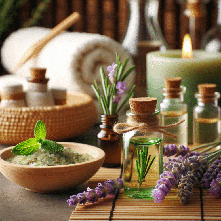 use homemade spa hacks with oils and herbs for a luxurious feel