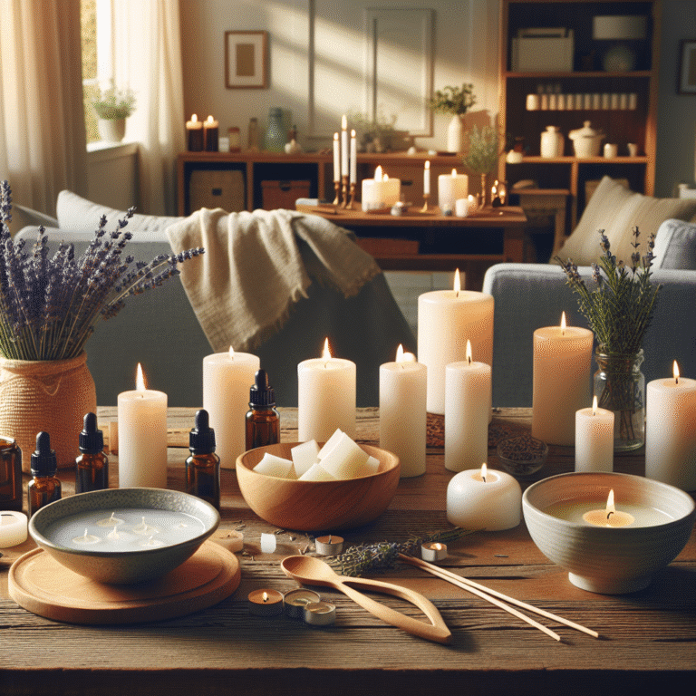 create your own calming scented candles at home