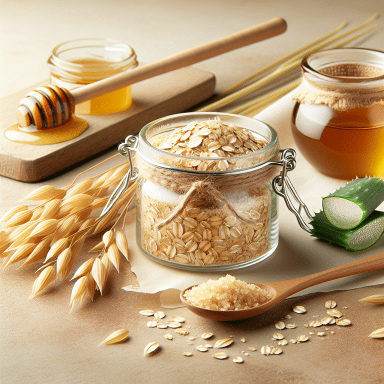 Gentle Care: Natural Oat Body Scrub for Sensitive Skin