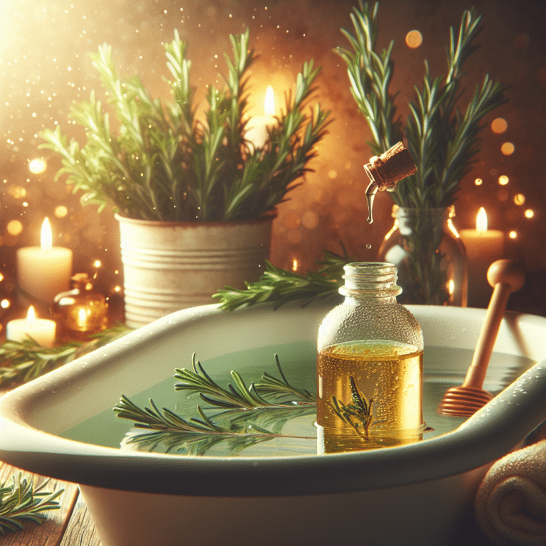 diy rosemary oil bath for relaxation