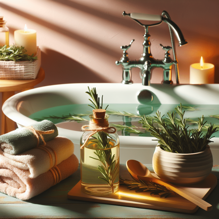diy rosemary oil bath for relaxation