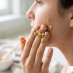 diy face scrub for peeling skin