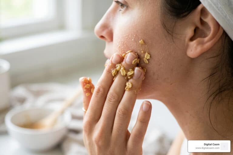 diy face scrub for peeling skin